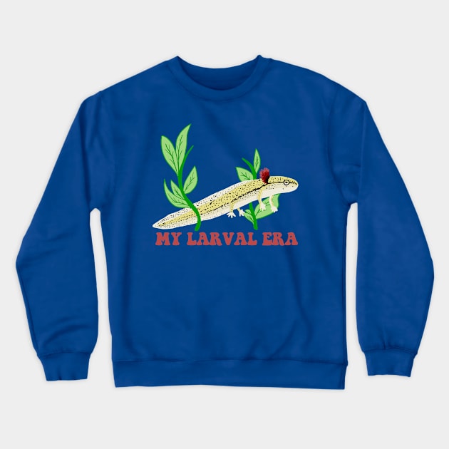 My Larval Newt Salamander Era Crewneck Sweatshirt by SNK Kreatures